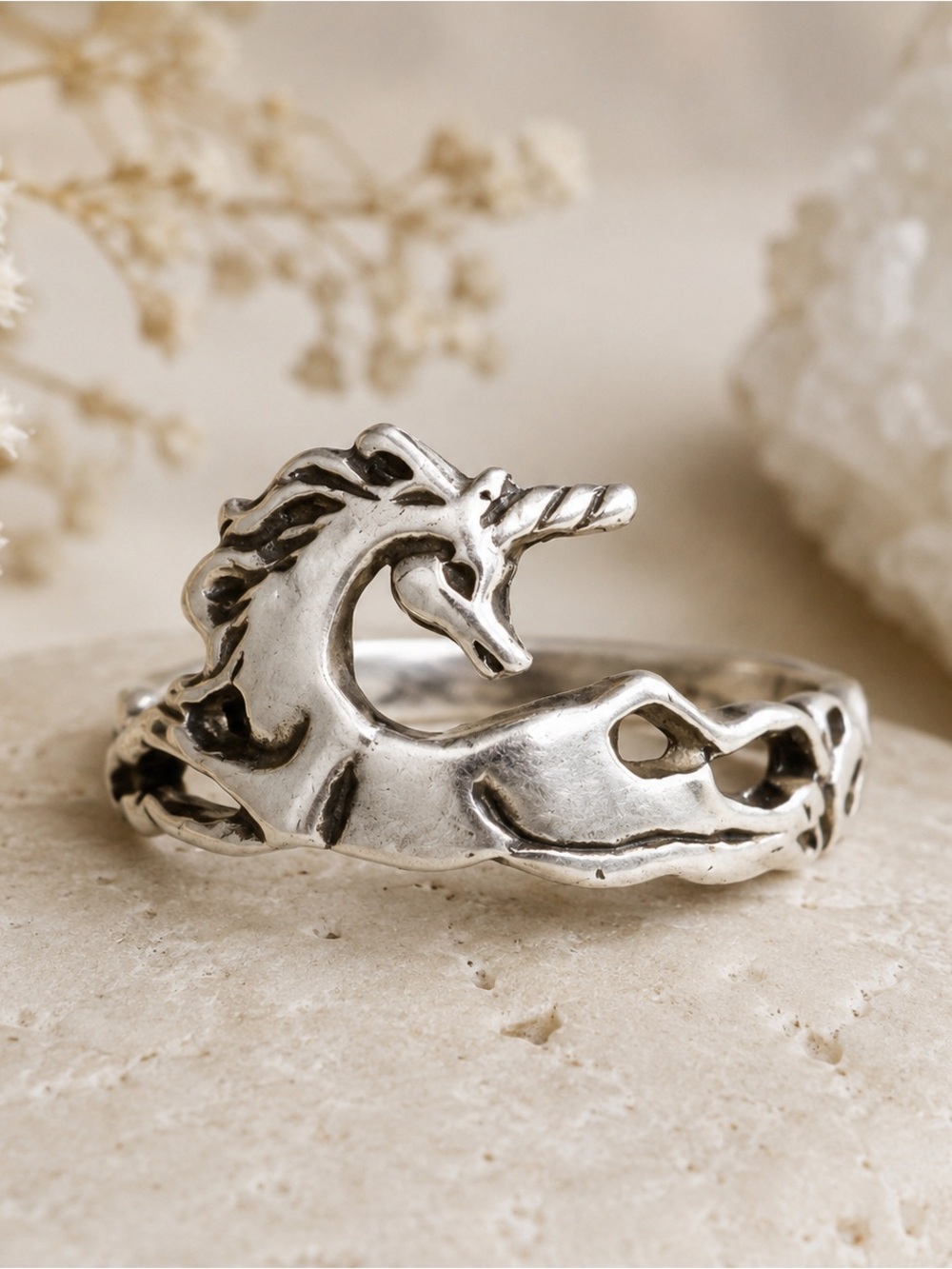 Sterling Silver Unicorn Ring
